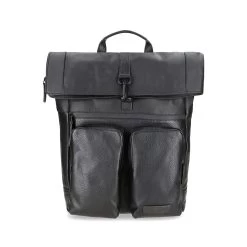 JOST STOCKHOLM Kurierrucksack Mit Fronttasche - Schwarz