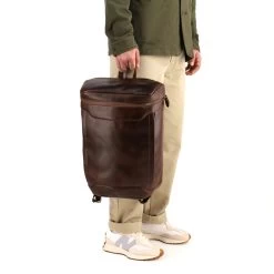 Leder Rucksack Siwa - Braun / Dots -Reiseaufbewahrung 1051523 Siwa model