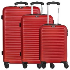3-tlg. Kofferset HAVANNA 2.0 Paradise - Rot